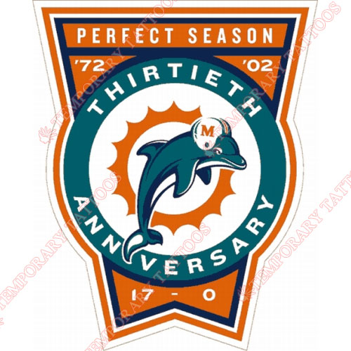 Miami Dolphins Customize Temporary Tattoos Stickers NO.583